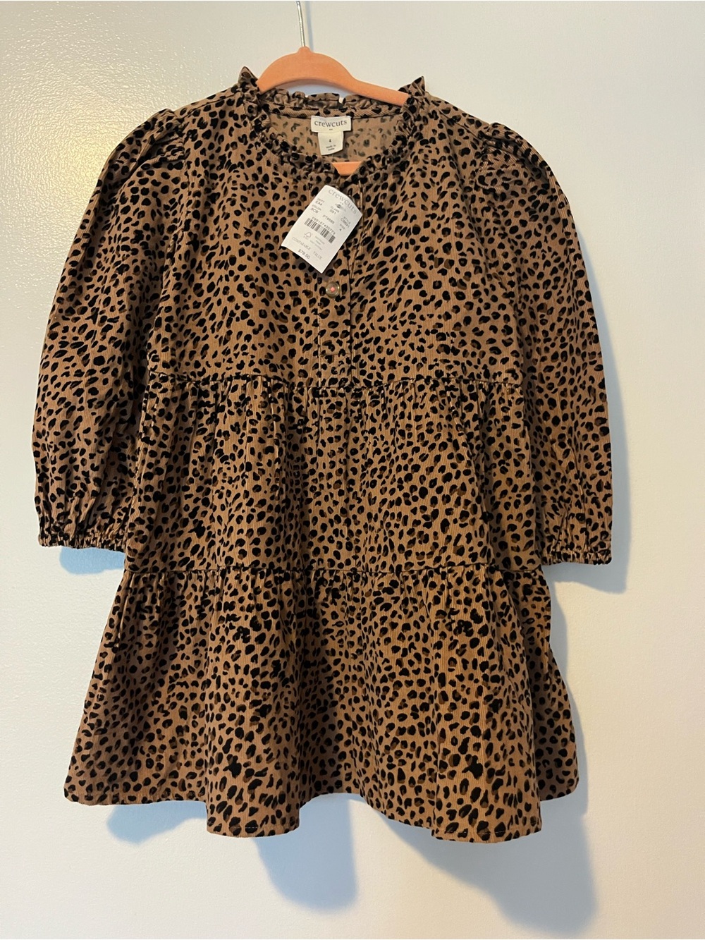 NWT Crewcuts Girls Leopard Dress